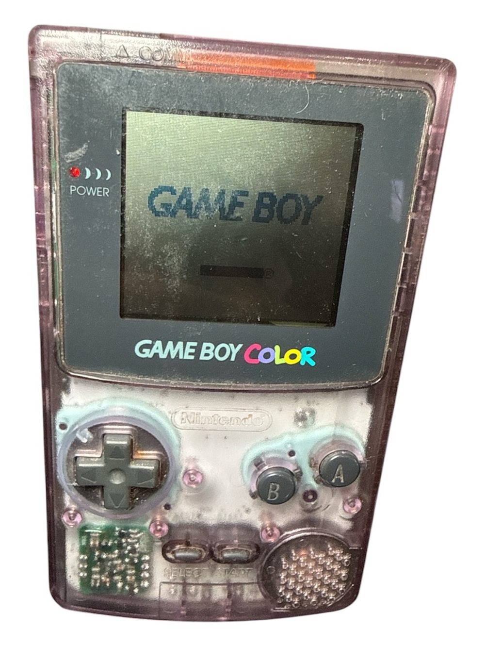 Vintage Nintendo Game Boy Color - Atomic Purple Clear Shell